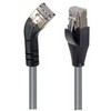 Picture of Category 5E Shielded 45° Patch Cable, Straight/Left 45° Angle, Gray 5.0 ft