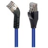 Picture of Category 5E Shielded 45° Patch Cable, Straight/Right 45° Angle, Blue 10.0 ft
