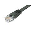 Picture of Category 5E Flat Patch Cable, RJ45 / RJ45, Black, 1.0 ft