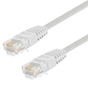 Picture of Category 5E Flat Patch Cable, RJ45 / RJ45, White, 10.0 ft