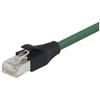 Picture of Shielded Cat 5E EIA568 Patch Cable, RJ45 / RJ45, Green 10.0 ft