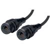 Picture of IP68 Ruggedized Cat5e Cable, RJ45, Jack to Jack, ANOD Finish w/ FR-TPE Cable & Dust Caps, 2.0m