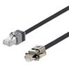 Picture of Category 7 S/FTP Die-Cast RJ45 Zero-Halogen TPU Jacket GigE Patch Cable, BLK, 3.0m