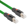 Picture of Profinet Type A Category 5e Ethernet Cable RJ45 to RJ45 SF/UTP Double Shielded 22AWG Solid Industrial Outdoor PLTC Rated TPE Green 2.0m