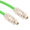 Picture of Profinet Type A Category 5e Cable IP67 M12 D-Code Male to Male SF/UTP Double Shielded 22AWG Solid Industrial Outdoor PLTC TPE Green 1.0m