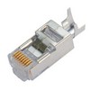 Picture of Cat6 Shielded Modular Plug, RJ45 (8x8), for Large OD Conductors, Pkg/10