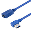 Picture of USB 3.0 Female to male Type A right angle right exit 1M