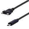 Picture of USB Type C Male to USB Type C female panel mount length 1M