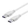 Picture of USB 3.0 Type A to A White Cable 0.75M