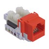 Picture of Category 5E Keystone Jack, 110/RJ45 (8x8), EIA568A/B Red