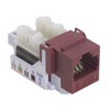 Picture of Category 6 Keystone Jack, 110/RJ45 (8x8), EIA568A/B Violet