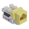 Picture of Category 6 Keystone Jack, 110/RJ45 (8x8), EIA568A/B Yellow