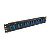 Picture of Universal Rack Panel with 12 Duplex SC Couplers  w/Ceramic Alignment Sleeve