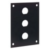 Picture of Universal Steel Sub-Panel with Three 0.5" D-Holes, Black