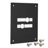 Picture of USP Sub-Panel with two 0.385" Double D-Holes, Black 2