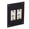 Picture of Universal Sub-Panel, 2 Category 5e Low Profile Mini-Couplers, RJ45, Unshielded