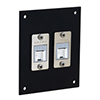 Picture of Universal Sub-Panel, 2 Category 6A Tool-less PoE+ Compliant Jacks