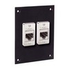 Picture of Universal Sub-Panel, 2 Category 3 Couplers, RJ45, Shielded