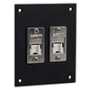 Picture of Universal Sub-Panel, 2 Shielded Category 6 Tool-less PoE+ Compliant Jacks