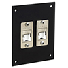 Picture of Universal Sub-Panel, 2 Shielded Category 6A Tool-less PoE+ Compliant Jacks