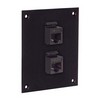 Picture of Universal Sub-Panel, 2 Category 6 Couplers, RJ45 Straight Thru
