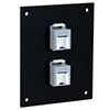 Picture of Universal Sub-Panel, 2 110 Category 6A Tool-less PoE+ Compliant Jacks