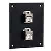 Picture of Universal Sub-Panel, 2 110 Shielded Category 5e Tool-less PoE+ Compliant Jacks