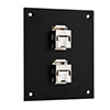 Picture of Universal Sub-Panel, 2 110 Shielded Category 6 Tool-less PoE+ Compliant Jacks