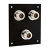 Picture of Universal Sub-Panel, Three N Type Feed-Thru Bulkhead Coupler