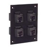 Picture of Universal Sub-Panel, 4 Category 5e Couplers, RJ45 Straight Thru