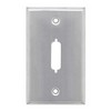 Picture of Stainless Wall Plate, One DB15/HD26/DVI/DisplayPort Opening