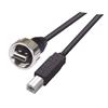 Picture of USB Cable, Shielded Waterproof Type A Male - Standard Type B Male, 0.5m